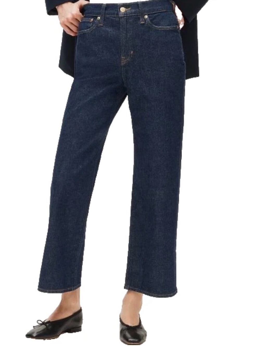 J. Crew 96 Slim Wide Jean Size Blue Cropped Wide Leg Jeans Dark Wash